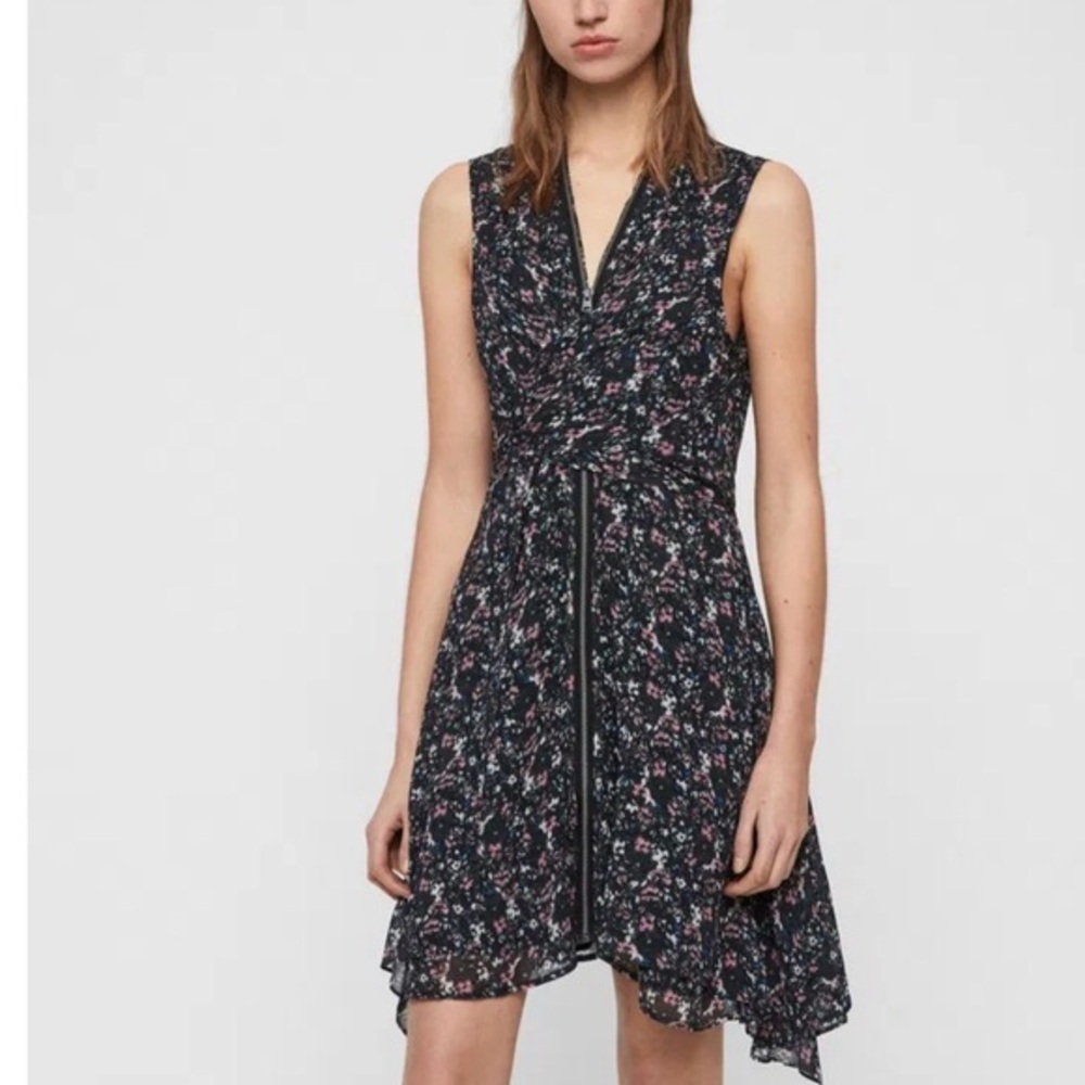AllSaints Jayden silk dress